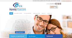 Desktop Screenshot of eckfamilyeyecare.com